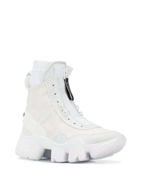 givenchy urban street sneakers black and white|Givenchy jaw high white sneakers.